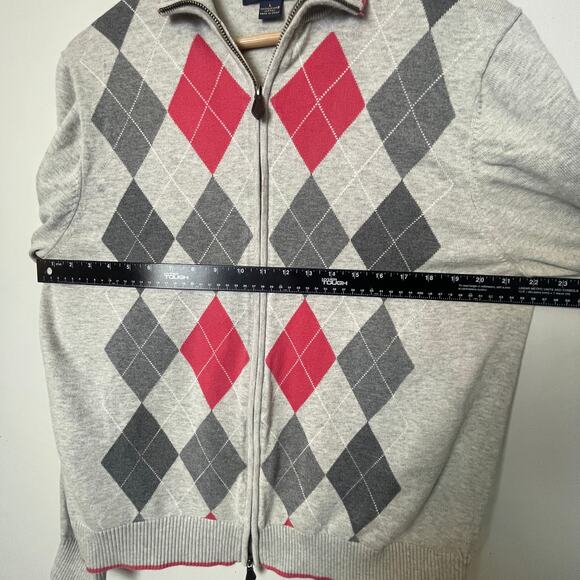 Brooks Brothers Men's Supima Cotton Cardigan Size Large Argyle Print Academic - Picture 8 of 11